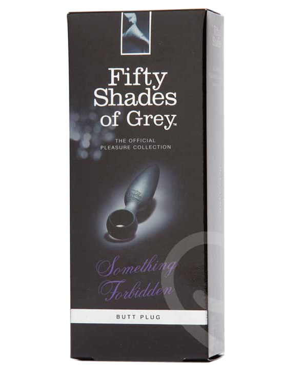 Анальная пробка Fifty Shades of Grey Something Forbidden, силикон, чёрная, 22х108 мм