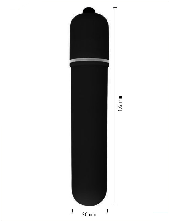 Минивибратор Magic X10, 10 видов вибраций, силикон, чёрный, 18x90 мм