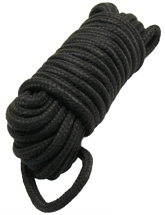 Верёвка для бондажа и декоративной вязки, чёрная, 10 м