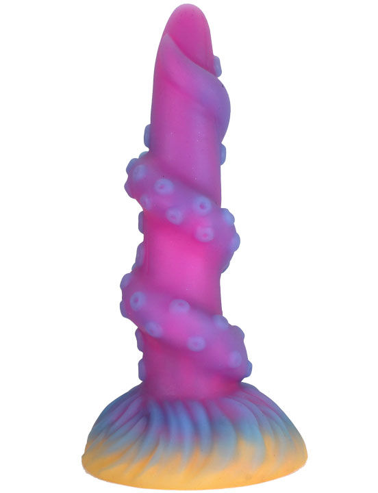 Фаллоимитатор Тентакли (щупальца осьминога) на присоске, цветной, 40x200 мм