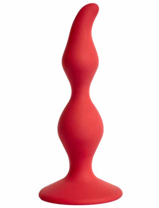 Анальная пробка Vesta, бордовая, 3x12,5 см