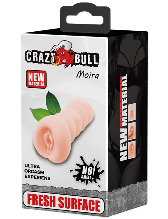 Мастурбатор Moira ручной из серии Crazy Bull, вагина, 75x136 мм