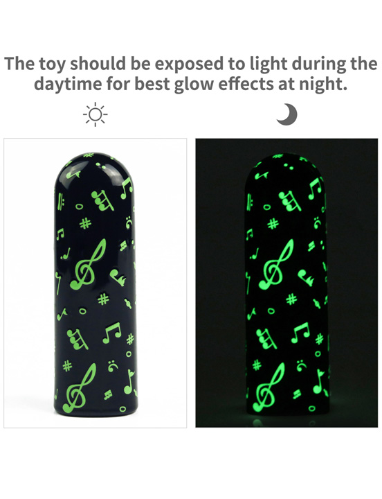 Минивибратор Music светящийся, пережаряжаемый