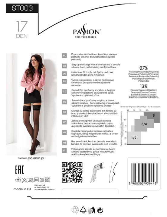 Чулки с кружевной резинкой, красные, размер 1/2