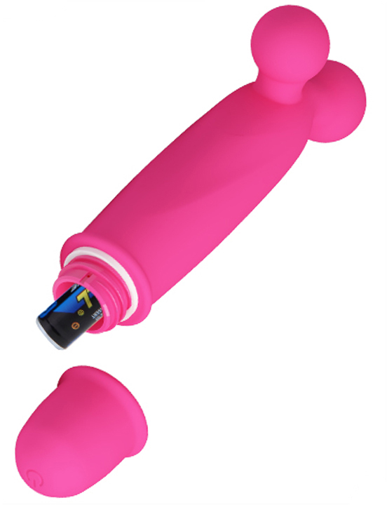 Мини-вибратор GODDARD, 10 видов вибраций, розовый, 24x118 мм