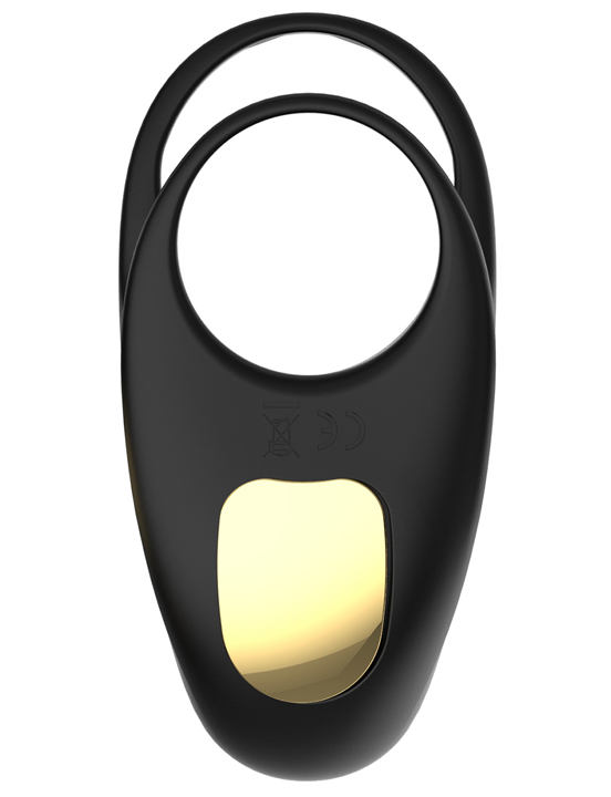 Виброкольцо Edwin с пультом, силикон, 10 режимов, LED индикатор