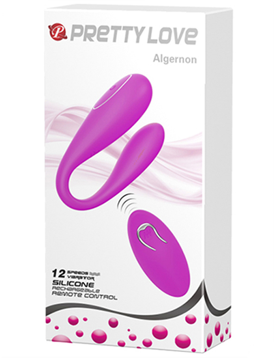 Мини-вибратор ALGERNON для пар с дистанционным пультом, 12 видов вибрации, 26x85 мм