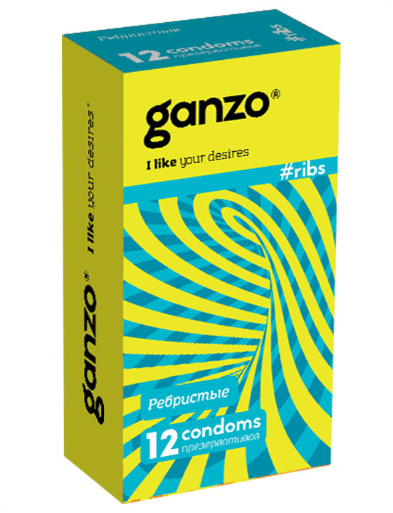 Презервативы GANZO Ribs, 12 шт.