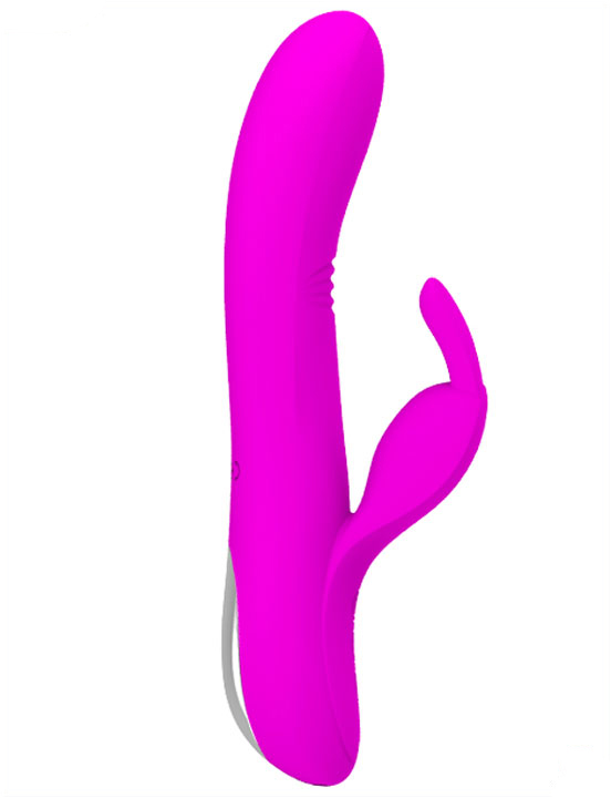 Вибратор Dylan с подвижной головкой и эффектом «шаловливого пальчика», 35x213 мм