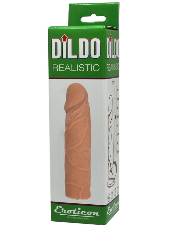 Фаллоимитатор Eroticon Realistic, модерн ультраскин, 35x160 мм