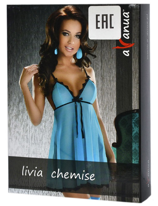 Платье Livia, голубое, L/XL