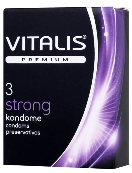 Презервативы VITALIS premium Strong сверхпрочные, 3 шт.