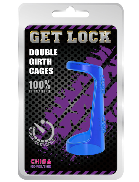 Насадка из двух эластичных колец, голубая, 35x76 мм