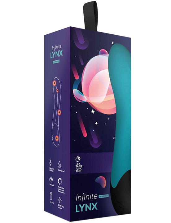 Вибратор точки G Lynx, бирюзовый