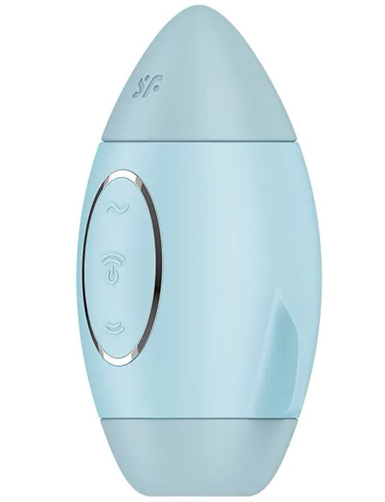 Вакуумно-волновой вибростимулятор Satisfyer Mission Control, голубой