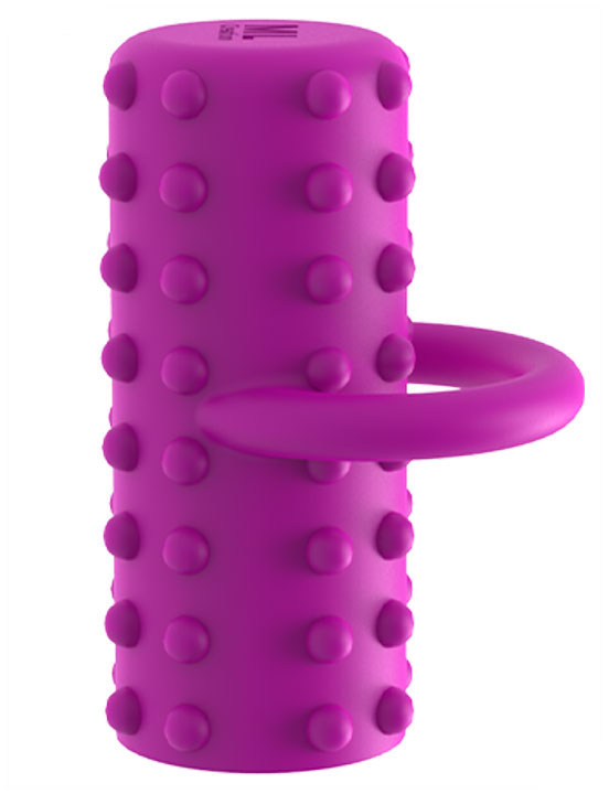Вибропулька на палец Power Finger, USB, розовый, 44x18 мм