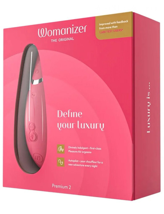 Стимулятор клитора Womanizer Premium 2, розовый