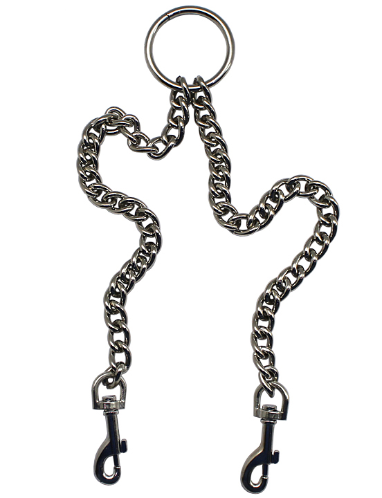 Цепь с центральным кольцом и карабинами по обе стороны, длина цепи 290 мм