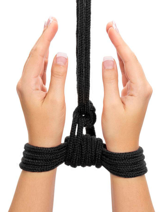 Верёвка Fetish Bondage Rope для бондажа и декоративной вязки, чёрный, 10 м