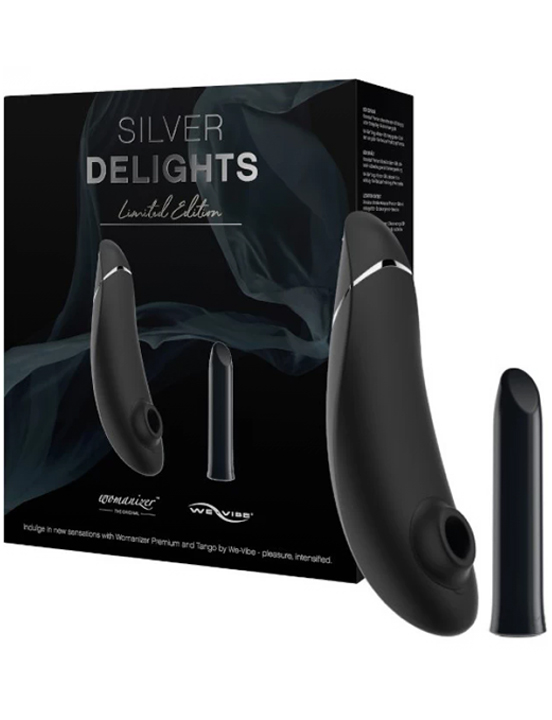 Набор Silver Delights: Womanizer Premium, We-Vibe Tango, чёрный