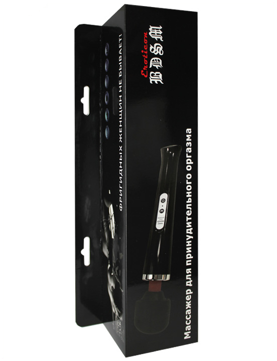 Супервибратор Eroticon BDSM для принудительного оргазма, 10 режимов, чёрный