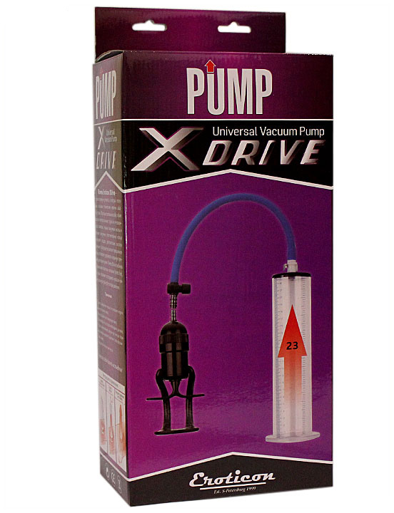 Помпа вакуумная Eroticon PUMP X-Drive с обратным клапаном, 65x280 мм