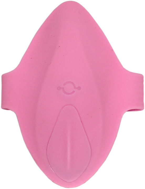 Миниатюрный вибратор в трусики с приложением, нежно-розовый