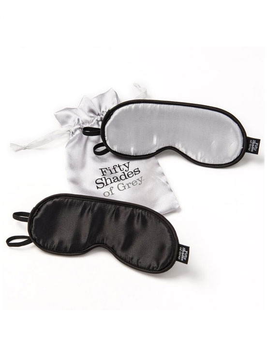Набор из двух масок на глаза Shades-of-Grey No Peeking, чёрно-серый