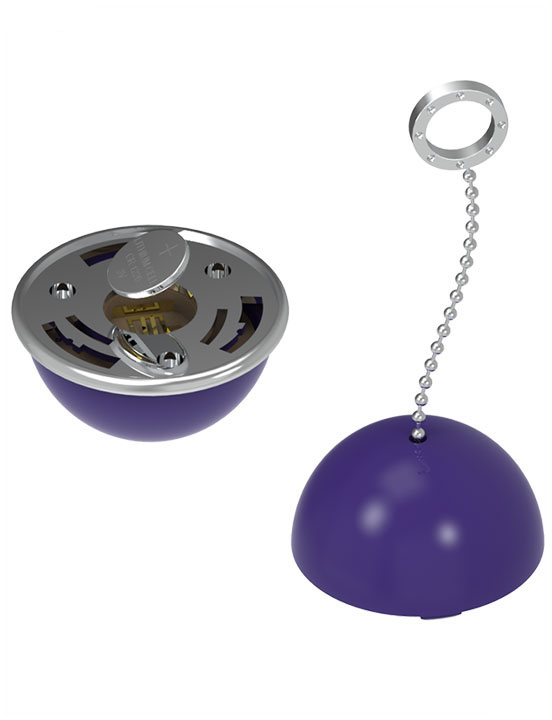 Виброшарики с пультом K-Balls, USB, фиолетовый, 37x175 мм