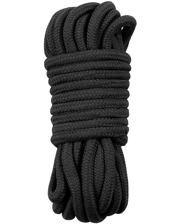 Верёвка Fetish Bondage Rope для бондажа и декоративной вязки, чёрный, 10 м