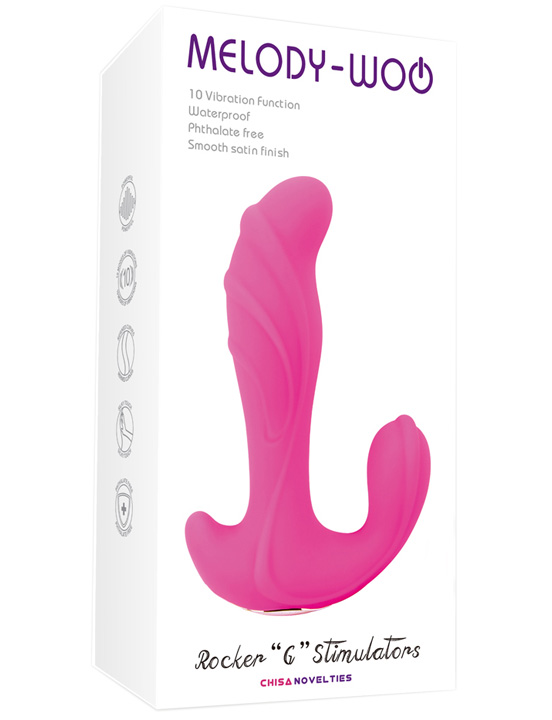 Вибратор-стимулятор для точки G и клитора, розовый