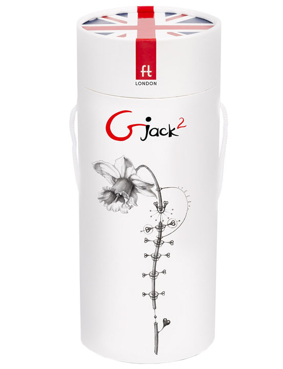 Вибратор Gjack2, чёрный, 37x220 мм