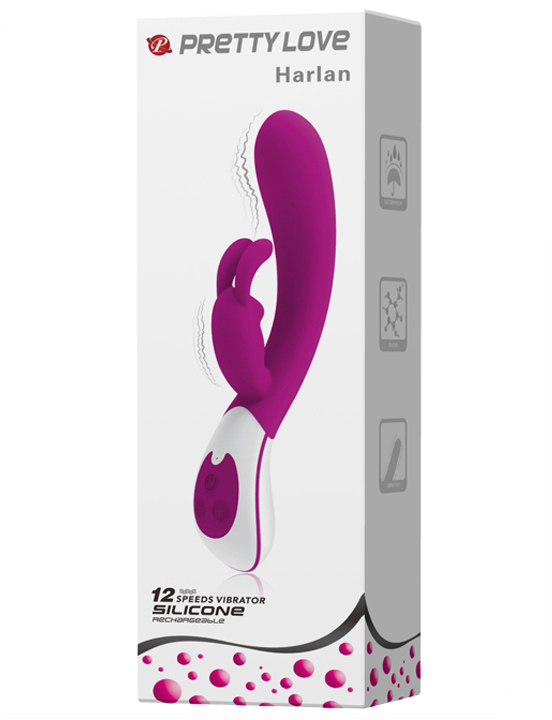Вибратор HARLAN, 12 видов вибрации, 35x215 мм