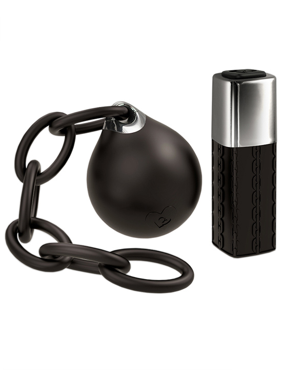Виброяйцо с дистанционным пультом Ball & Chain, 10 видов вибрации, диаметр 40 мм
