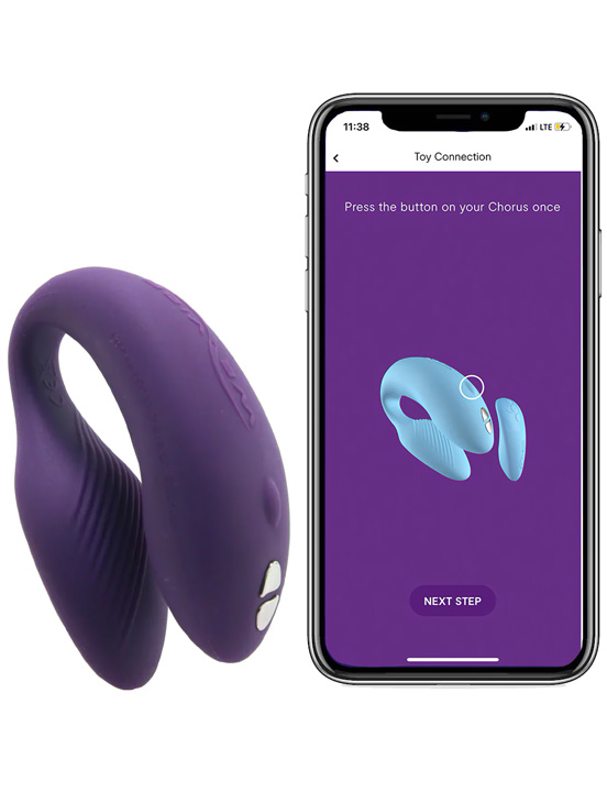 Вибромассажёр сенсорный для пар We-Vibe Chorus, фиолетовый