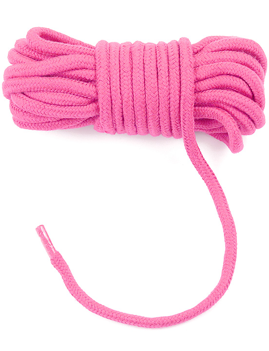 Верёвка Fetish Bondage Rope для бондажа и декоративной вязки, розовый, 10 м