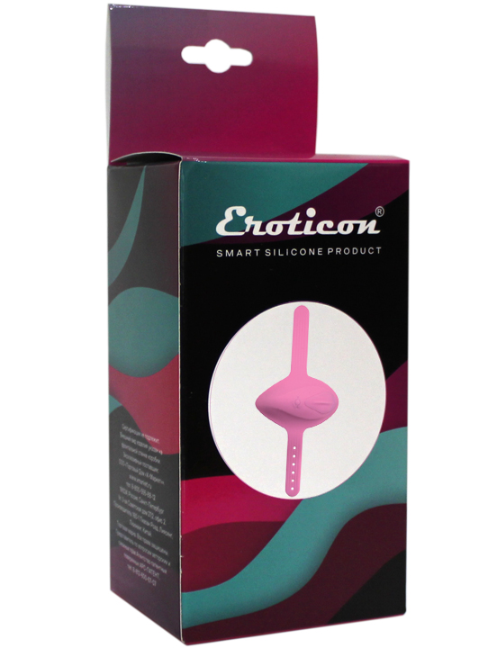 Миниатюрный вибратор в трусики с приложением, розовый