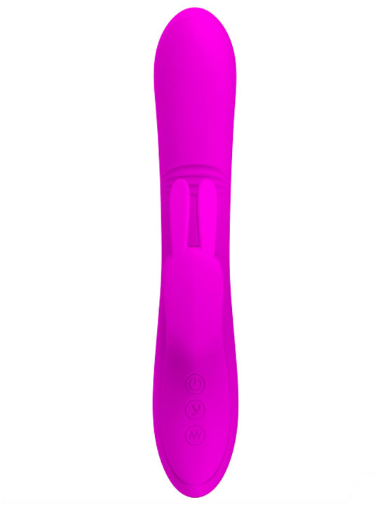 Вибратор Dylan с подвижной головкой и эффектом «шаловливого пальчика», 35x213 мм