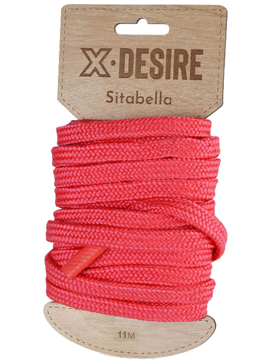 Верёвка для бандажа и декоративной вязки, красный, 11 м