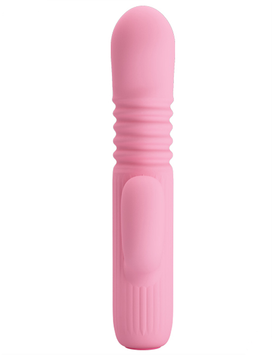 Вибратор Leopold фрикционный, 4 вида вибраций, розовый, 29x155 мм
