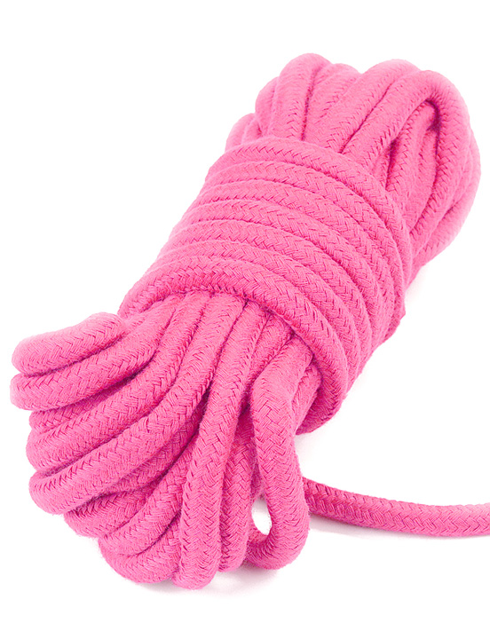 Верёвка Fetish Bondage Rope для бондажа и декоративной вязки, розовый, 10 м