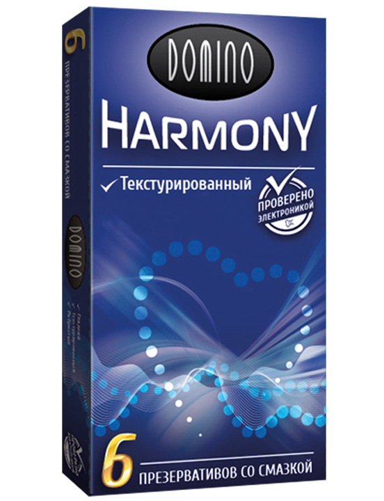 Презервативы DOMINO Harmony текстурированные, 6 шт.