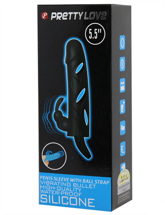 Насадка с вибрацией и дополнительной стимуляцией, 140 мм