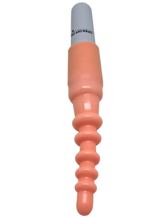 Вибратор Eroticon Ass Paradise гелевый, телесный, 20x210 мм