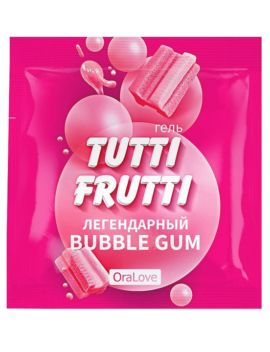 Гель-лубрикант «Tutti-Frutti Bubble Gum» 4 г