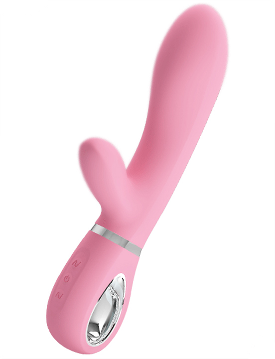 Вибратор Thomas с мягкой головкой и клиторальной стимуляцией, 40x200 мм