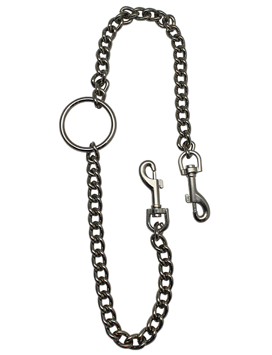 Цепь с центральным кольцом и карабинами по обе стороны, длина цепи 290 мм