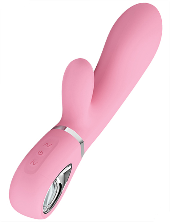 Вибратор Thomas с мягкой головкой и клиторальной стимуляцией, 40x200 мм