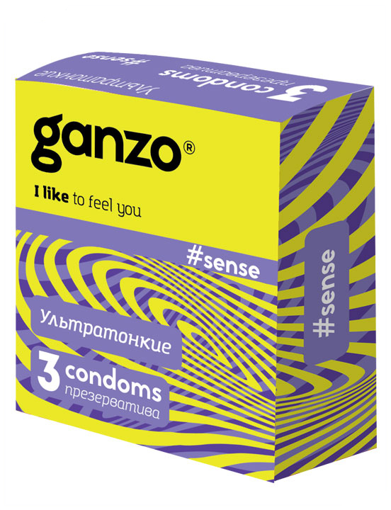 Презервативы GANZO New Sense, 3 шт.