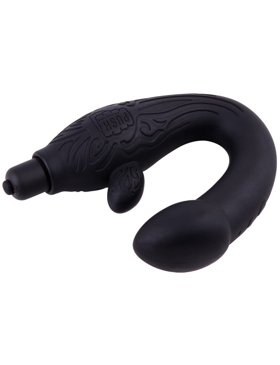 Вибромассажёр для точки G и стимуляции клитора, чёрный